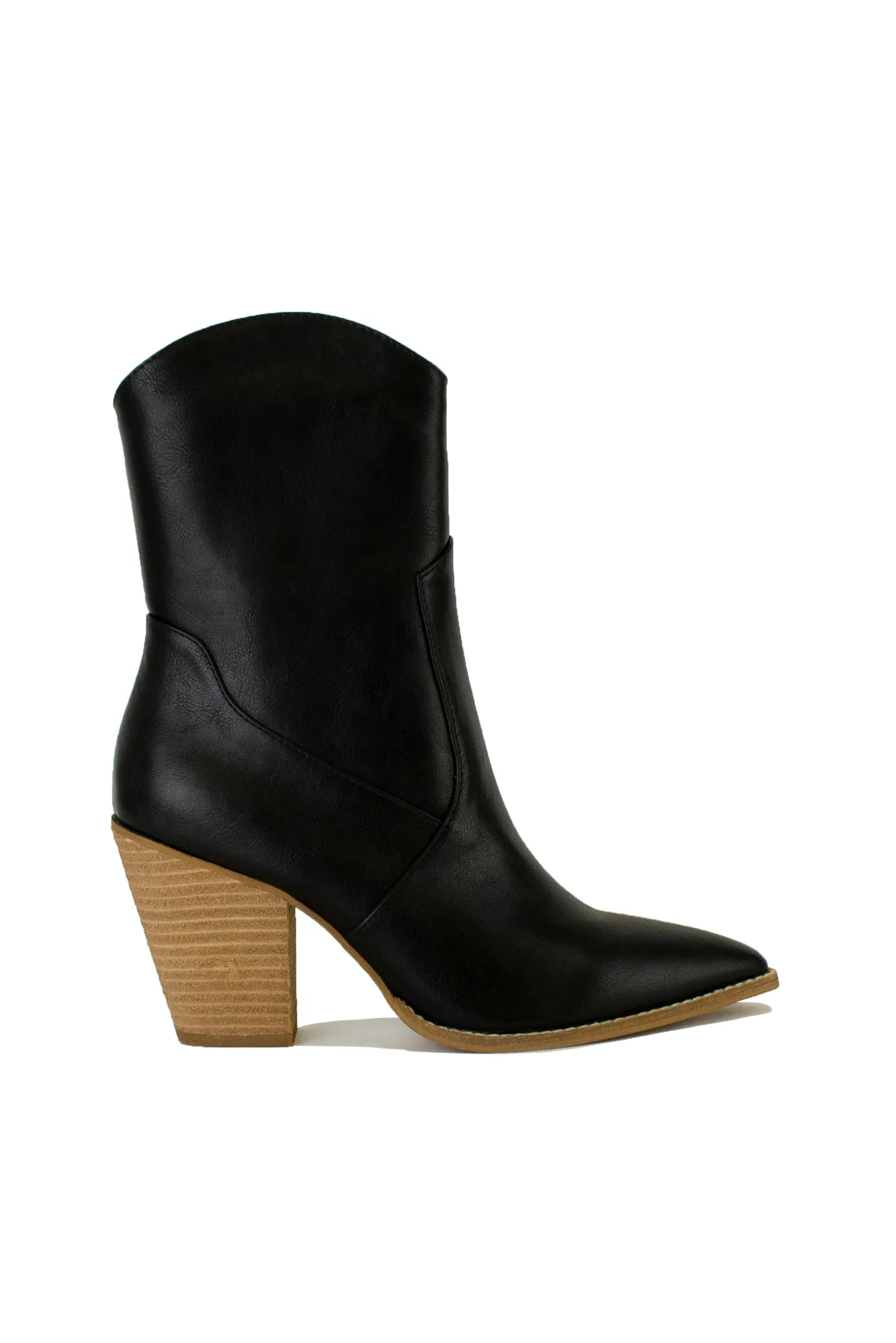 Women’s Western Block Heel Ankle Boots – AUTUMN-06