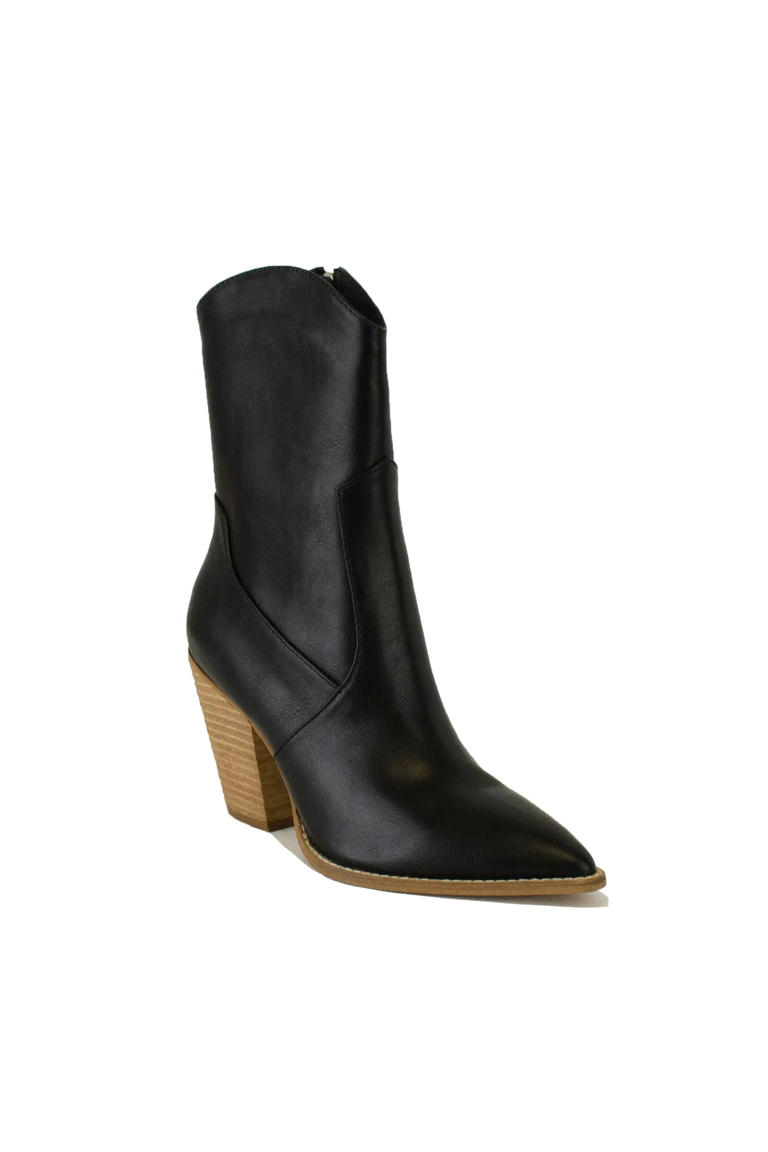 Women’s Western Block Heel Ankle Boots – AUTUMN-06